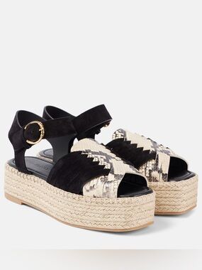 Elsa leather espadrilles